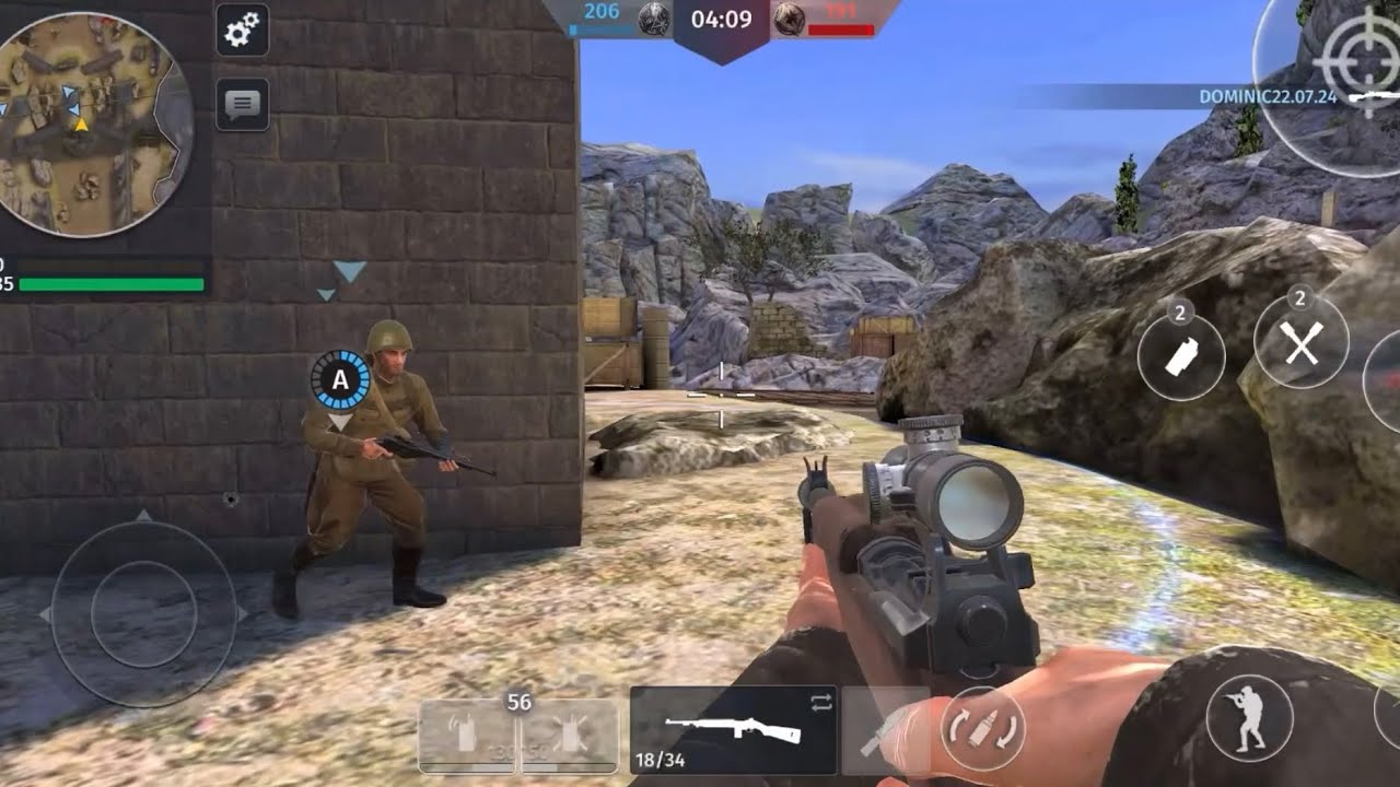 World war 2 a three insane games with rifle 🤯✨