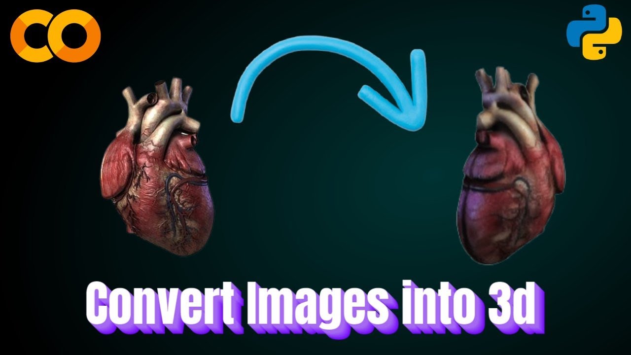 Convert Images into 3d objects in Google Colab using AI and Python