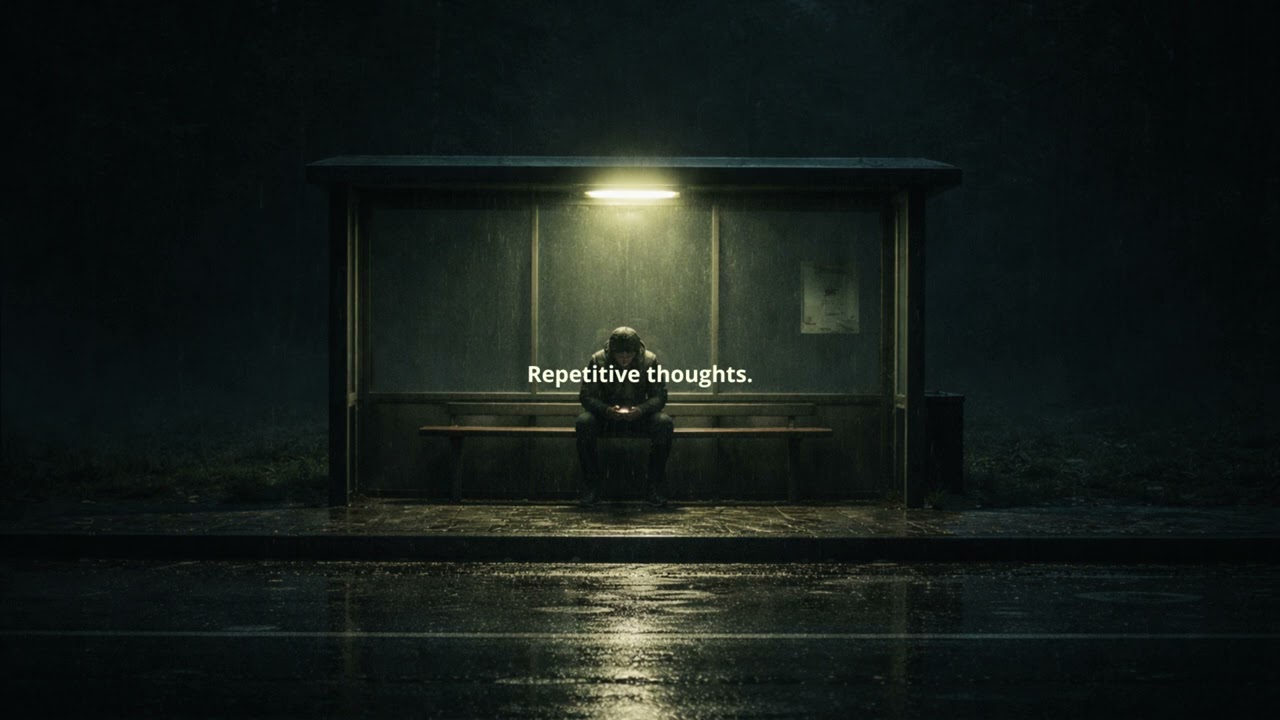 Repetitive Thoughts | Sad Dark Lofi | 3AM Rain Ambience 🌩️