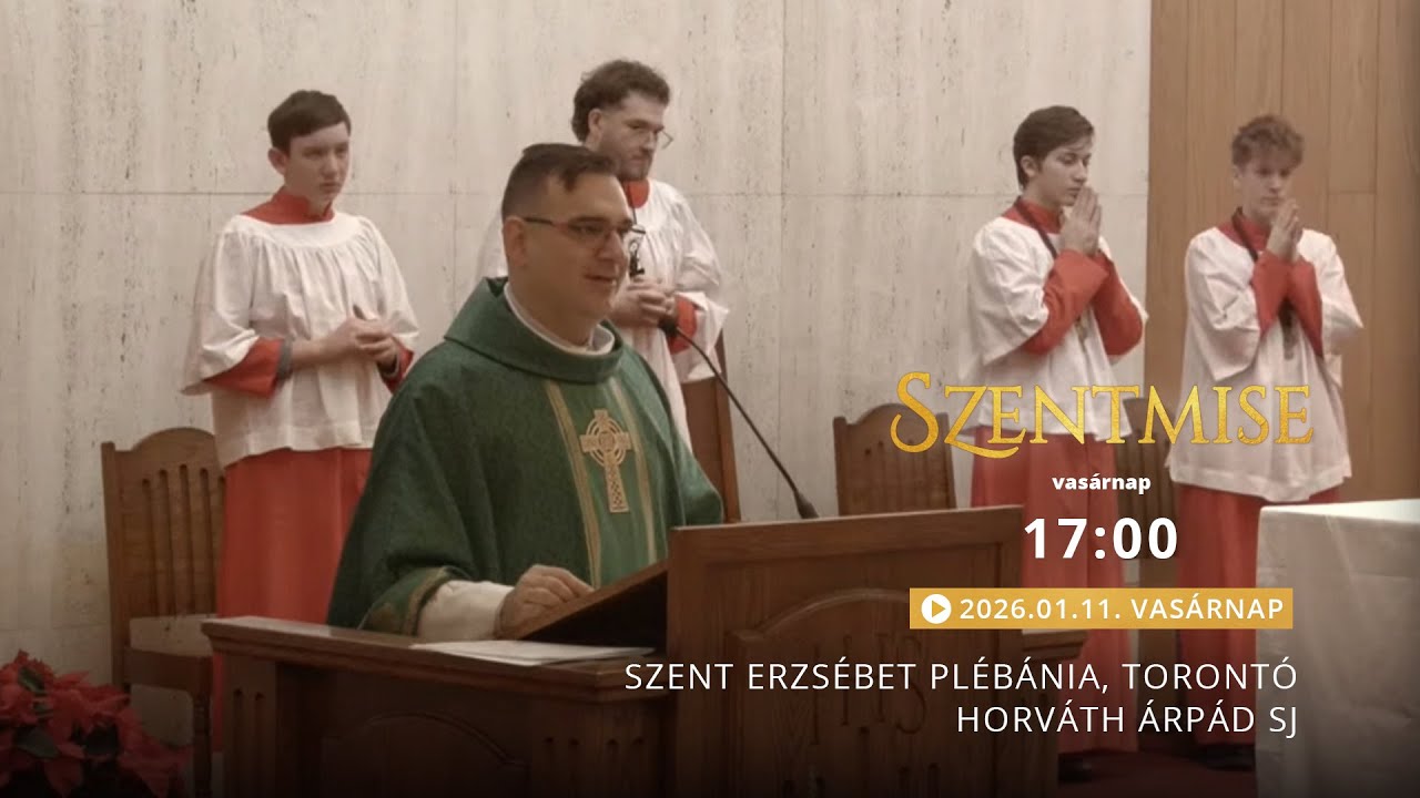 Szentmise a torontói Szent Erzsébet-templomból – Horváth Árpád – 2026.01.18.