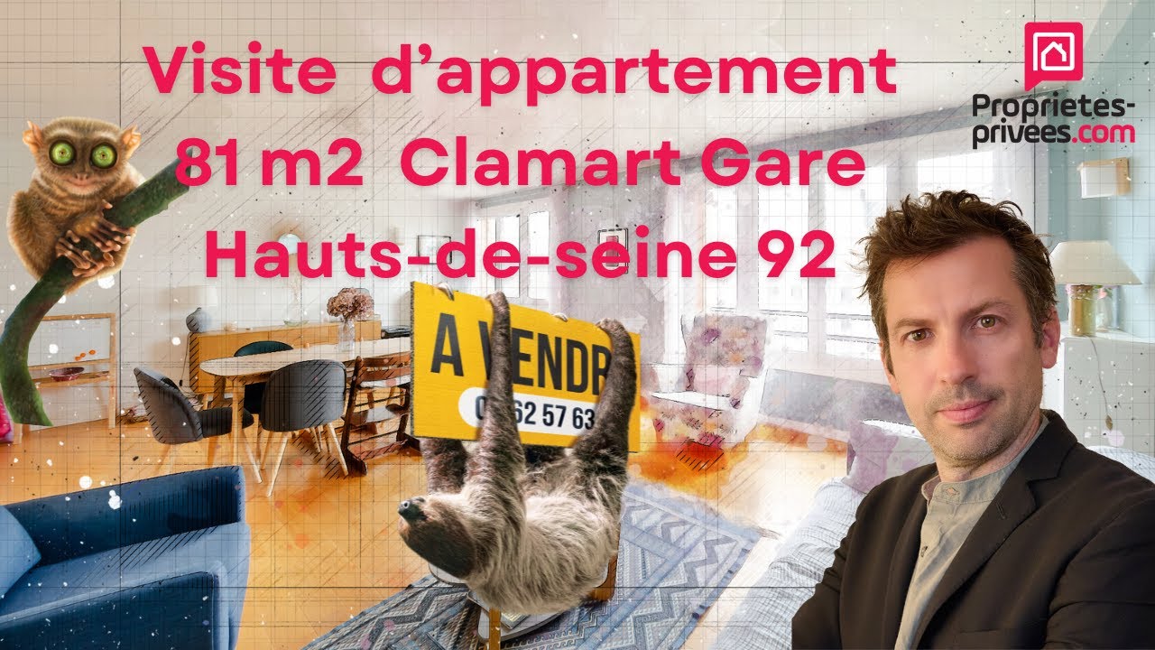 Visite appartement à vendre Clamart Gare Hauts-de-Seine 92 Ile-de-France