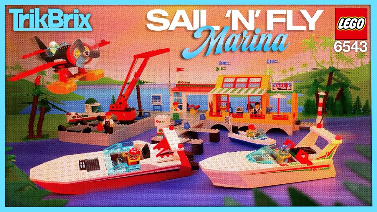 Sail N Fly Marina ~ Coolest Town Set Ever? | 90s LEGO | 6543