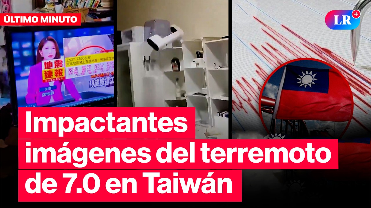 🚨TERREMOTO de 7.0 sacude TAIWÁN: estas son las IMPACTANTES IMÁGENES | #LR