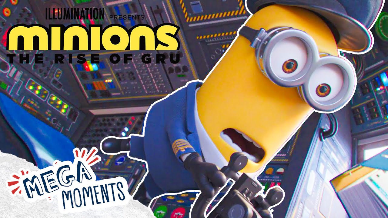 Minions Fly A Plane!? ✈️ | Minions The Rise Of Gru | Movie Moments | Mega Moments