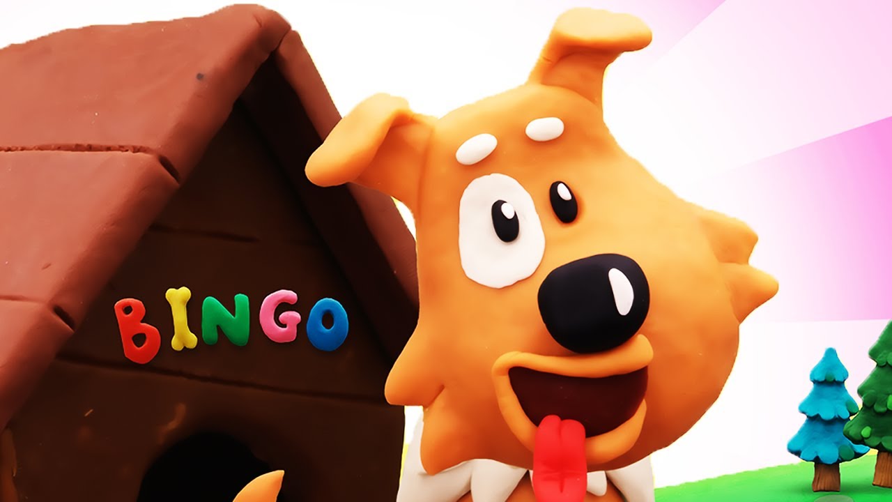 Play Doh Videos | BINGO Song | Get Reading with Play-Doh Learning Time Nursery Rhymes