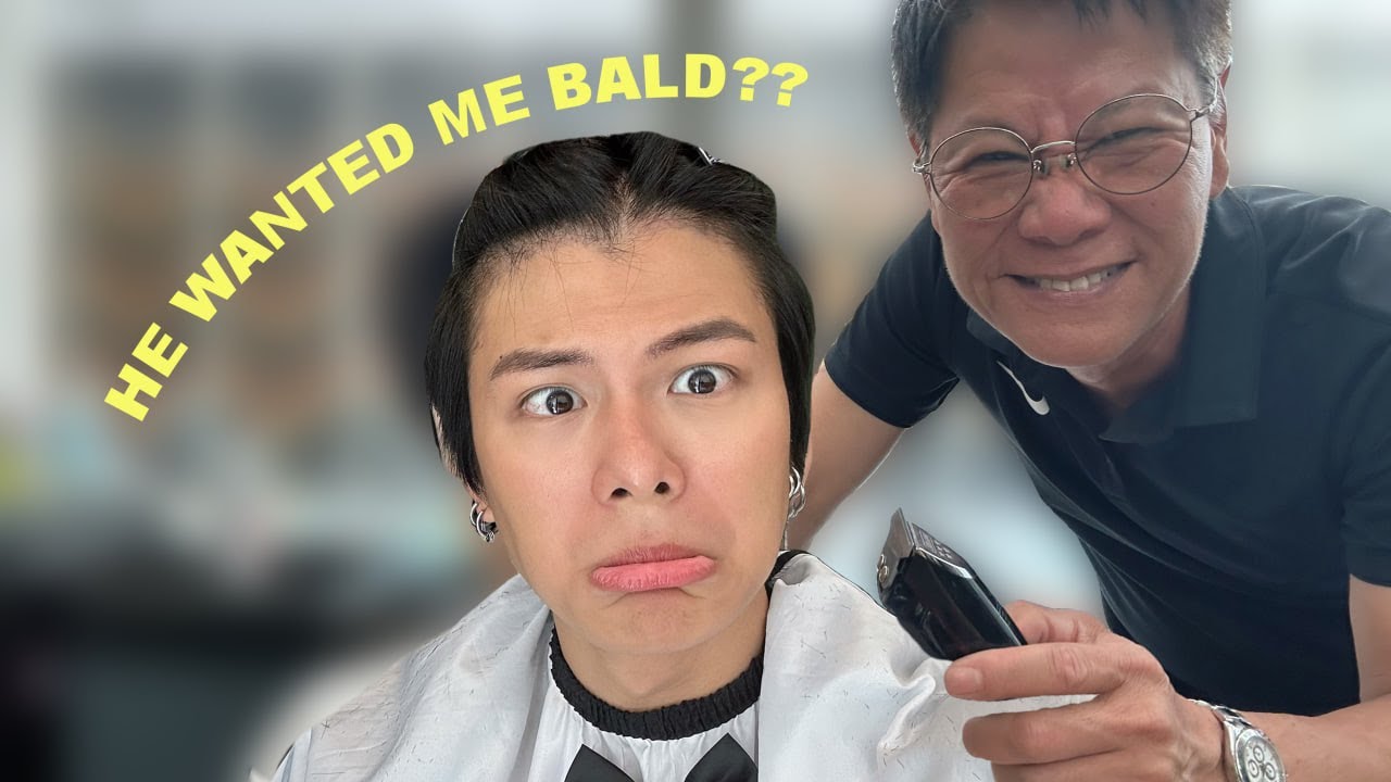 MY DAD SHAVED MY HAIR OFF?! | SAYING YES TO MY DAD FOR 24 HOURS