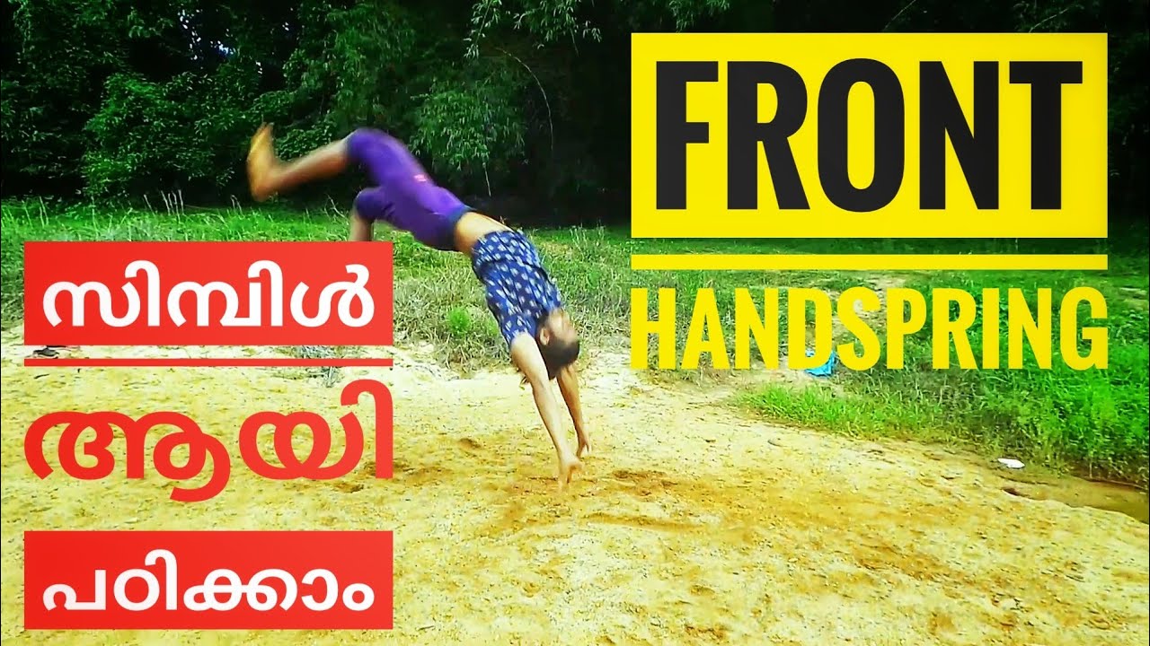 Front handspring tutorial, malayalam #kerala