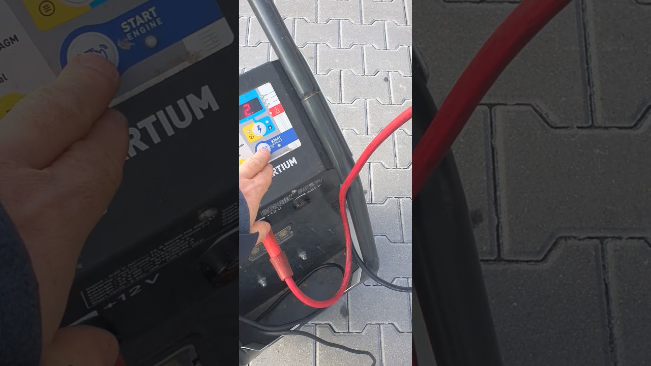 Thermoking Thermo King okrągłe klawisze odpalanie awaryjne agregatu za pomocą kabli rozruchowych