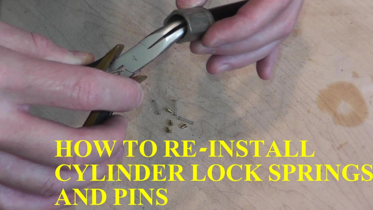 How to Reinstall Lock Cylinder Springs and Pins HD