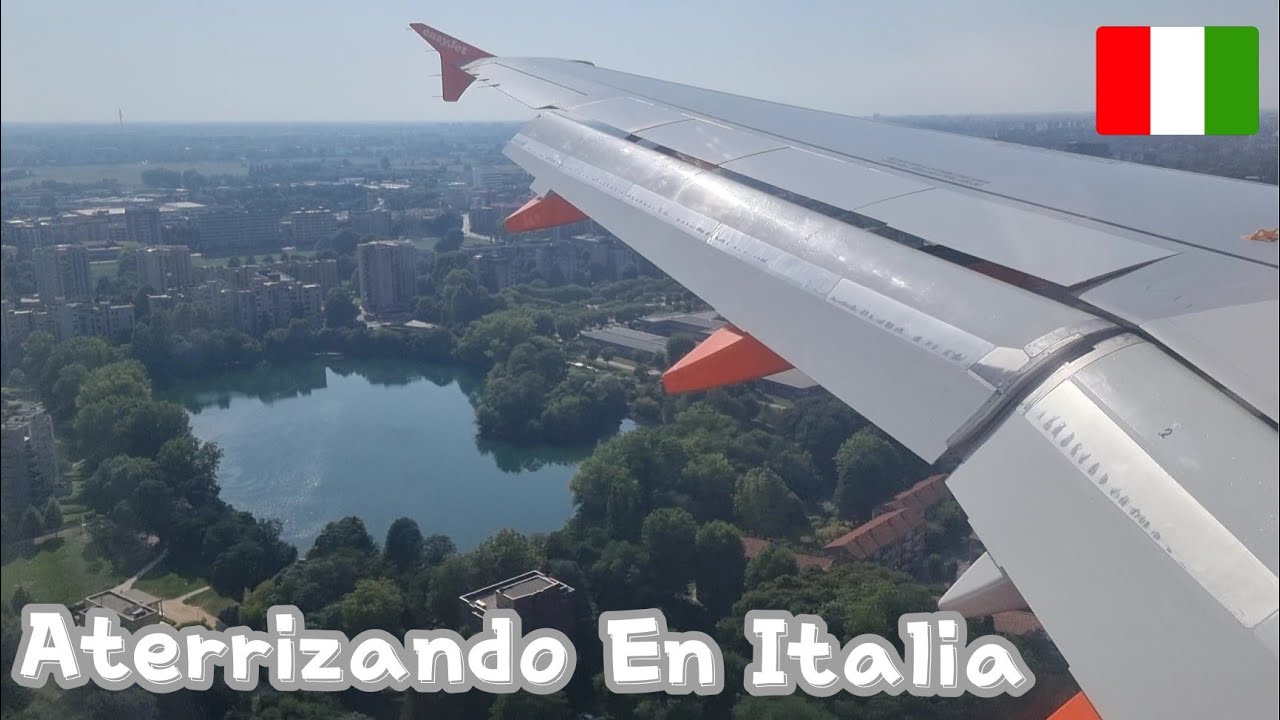 Aterrizando en Aeropuerto Linate | MILAN ITALIA 🇮🇹 | EasyJet 2021 ✈ (4K)