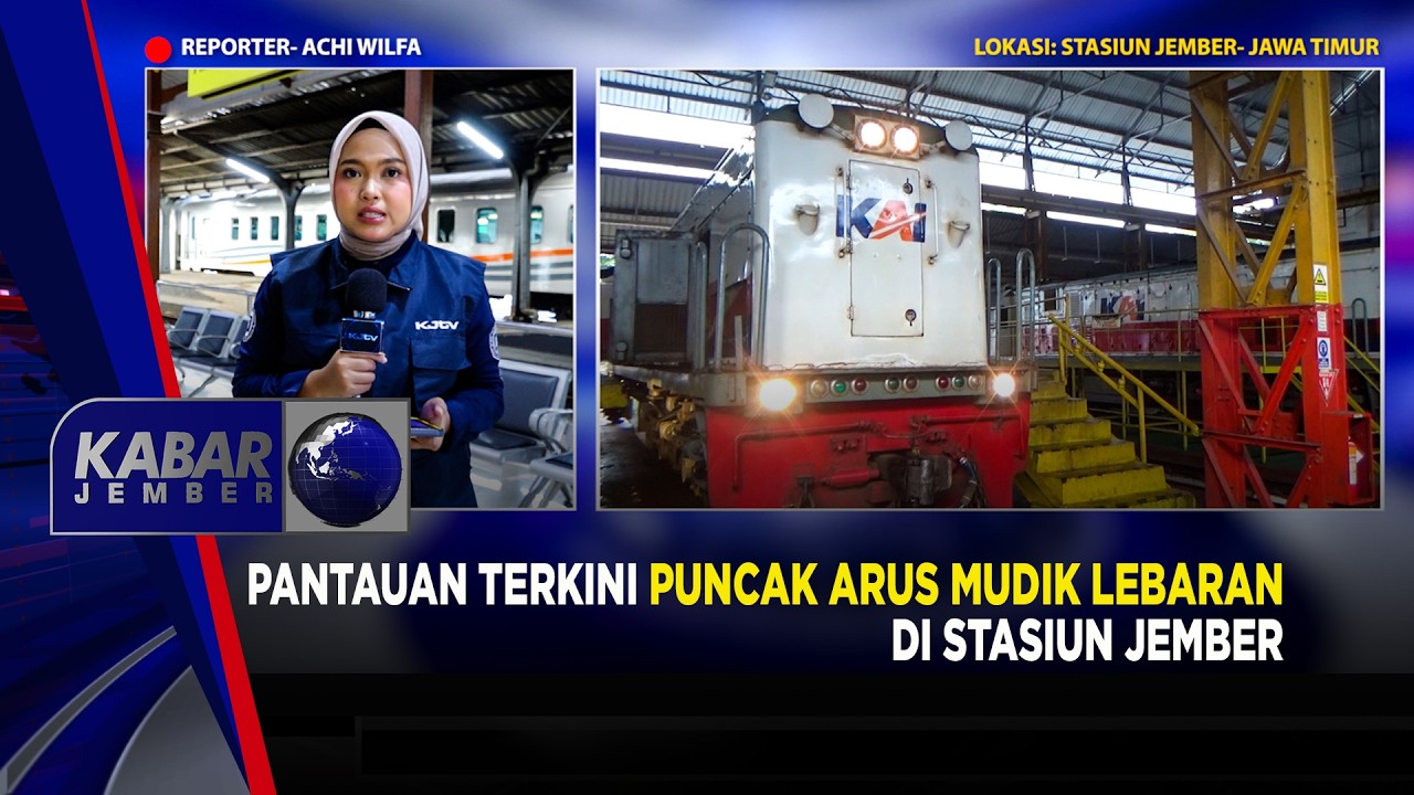 Pantauan Terkini Puncak Arus Mudik Lebaran di Stasiun Jember | Kabar Jember