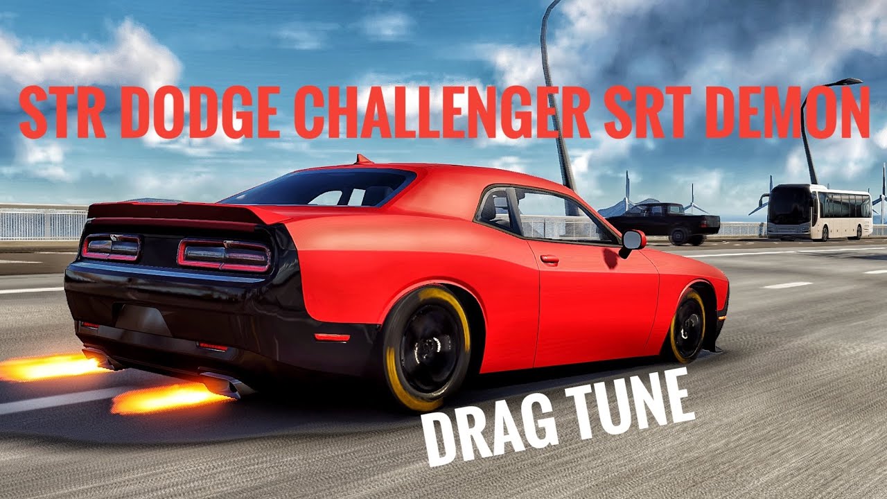 STR (Dodge Challenger SRT Demon) Gameplay CarX Street Tune Drag || CarX Street 1.2.2
