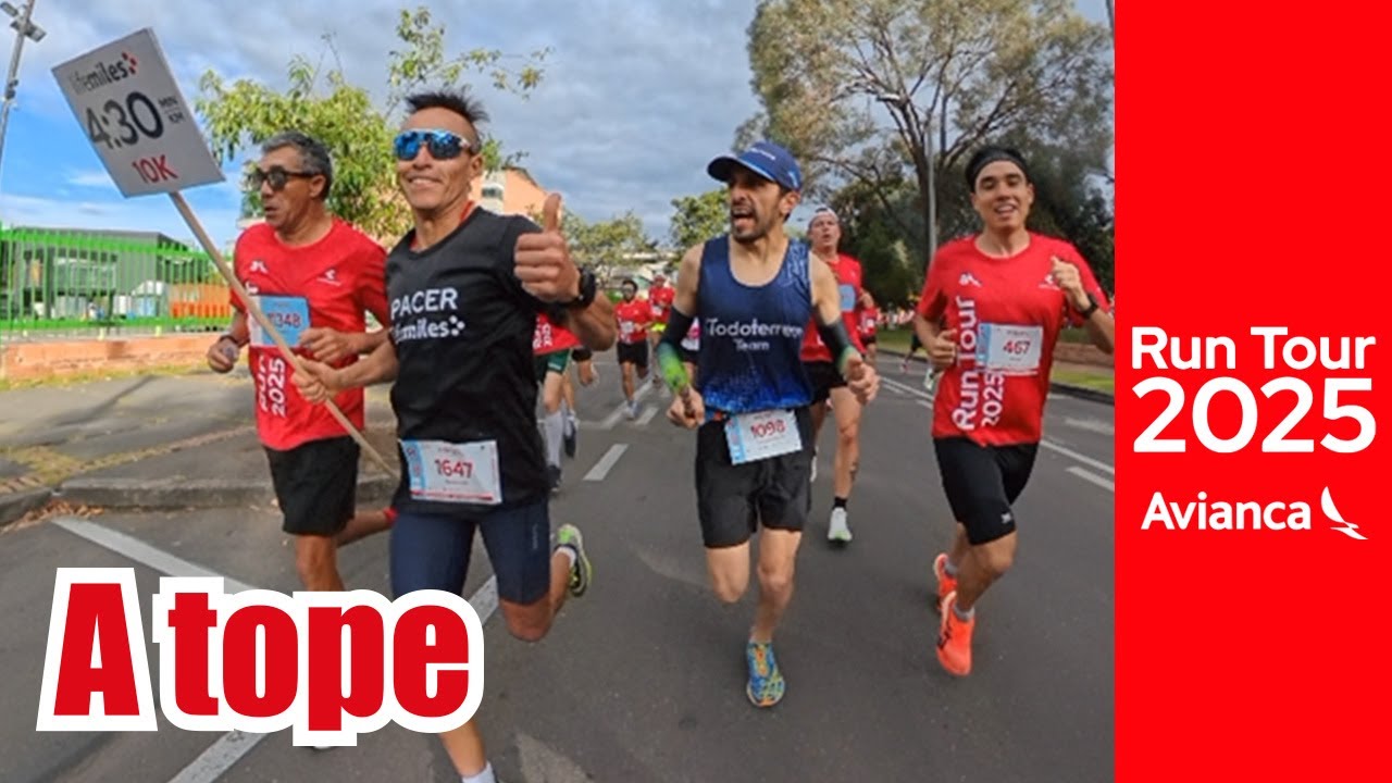 Run Tour Avianca 10k A TOPE, nos montamos en el tren de un excelente PACER