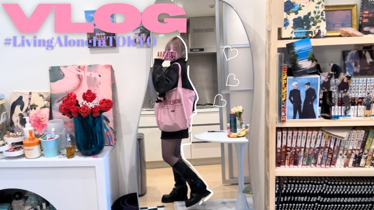 SUB)vlog.元気オタク人生🌸フィギュア開封😭魂の原神ガチャ💰今月の推し活ネイル🩵💙困った時は糖分だよ🍭