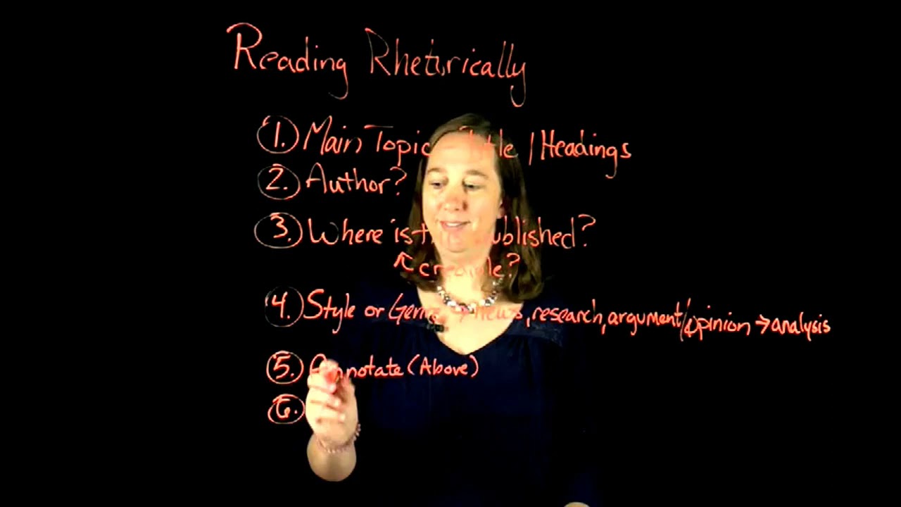 Reading Rhetorically
