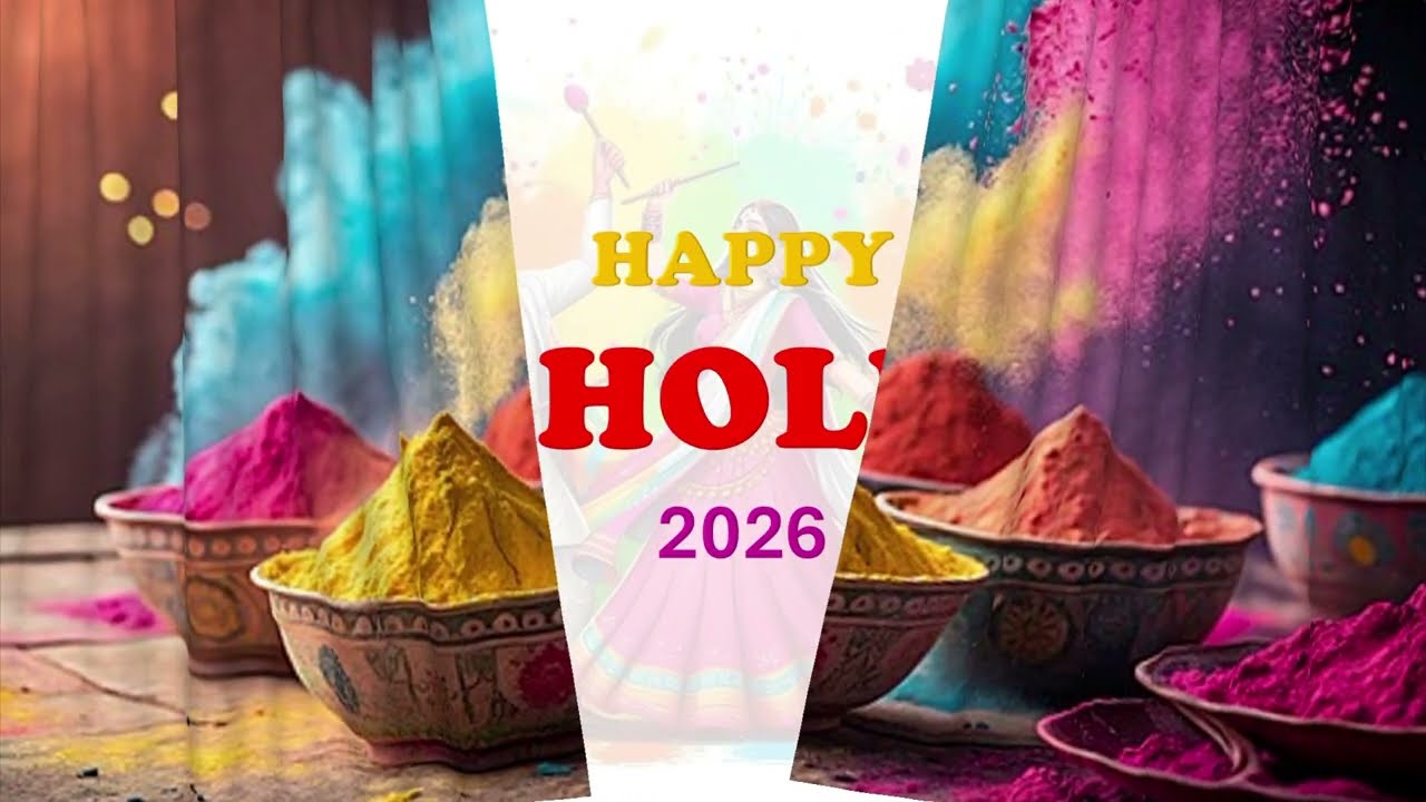 🌸 Happy Holi 2026 | রঙের উৎসব হোলির শুভেচ্ছা | Holi Special Video 🌈#holi