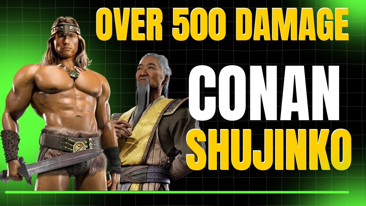 Conan Combos Over 500 Damage No Fatal Blow | Shujinko Kameo | Mortal Kombat 1