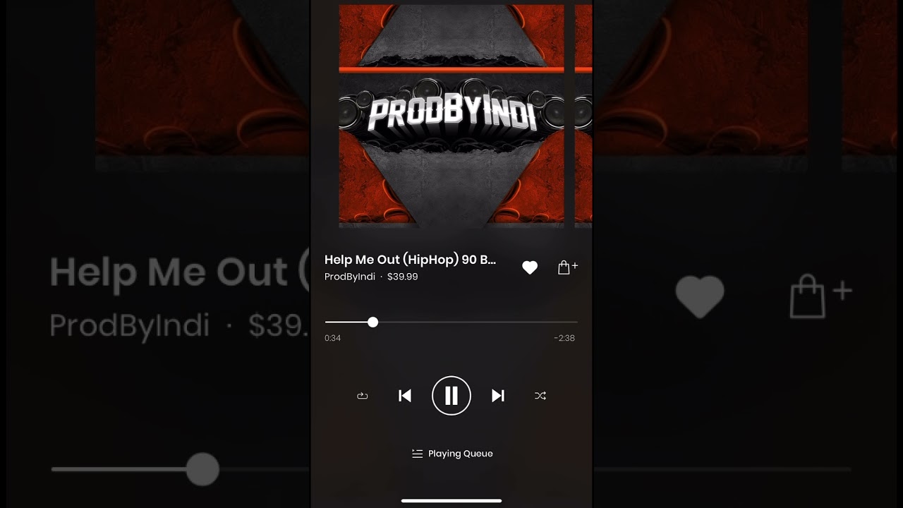Help Me Out | HipHop Type Beat | ProdByIndi #shorts #beats #producers #freestyle #hiphop #rap