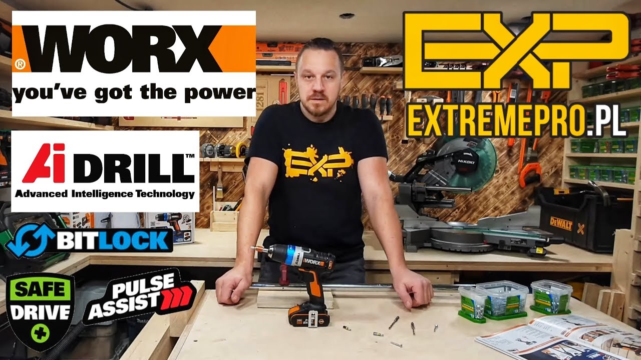 WORX WX178.9 Wiertarko-wkrętarka 20V AiDrill™