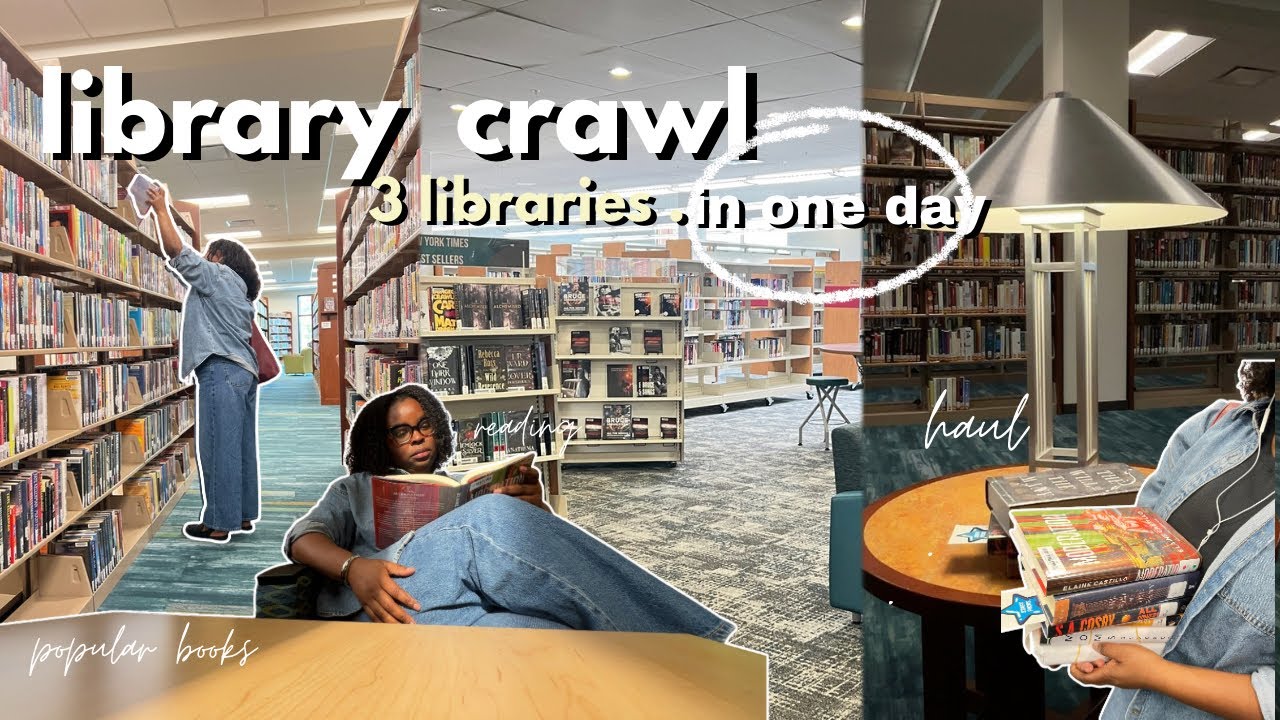 Library Crawl vlog | Visiting multiple libraries and cozy reading