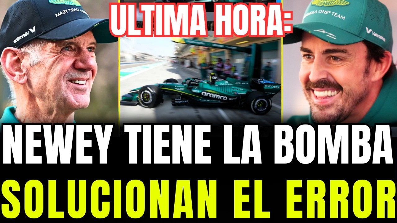 🚨FERNANDO ALONSO ACABA de CONFIRMAR: HAY SOLUCIÓN para el AMR26 ANTES de Australia y NEWEY lo SABE