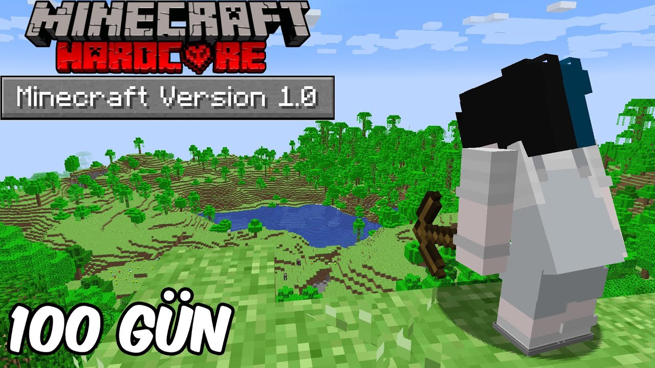 Minecraft'ın EN ESKİ Versiyonunda 100 Gün Hayatta Kaldım