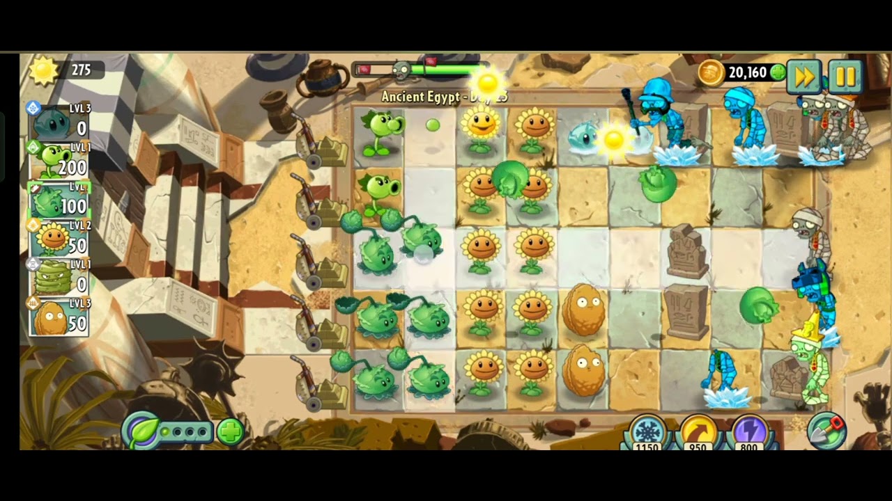Plant vs zombie 2 hard level gaming