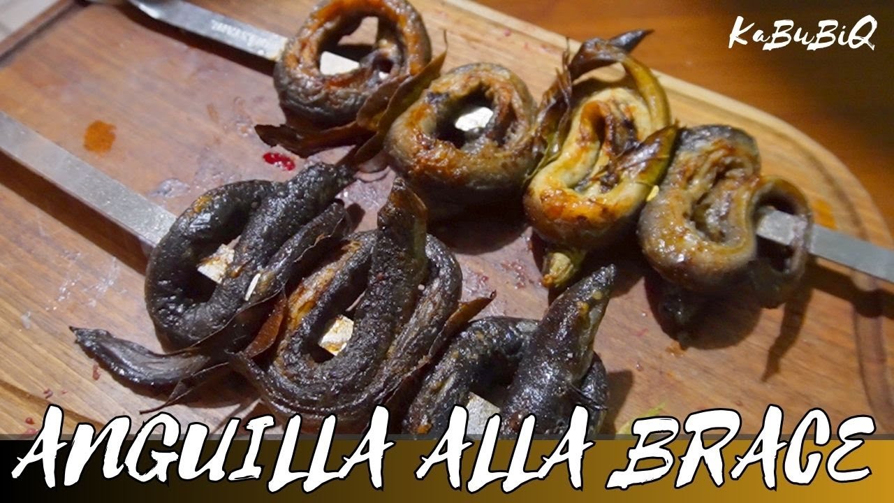 Anguille alla brace, con rinforzino d'agnello!!!