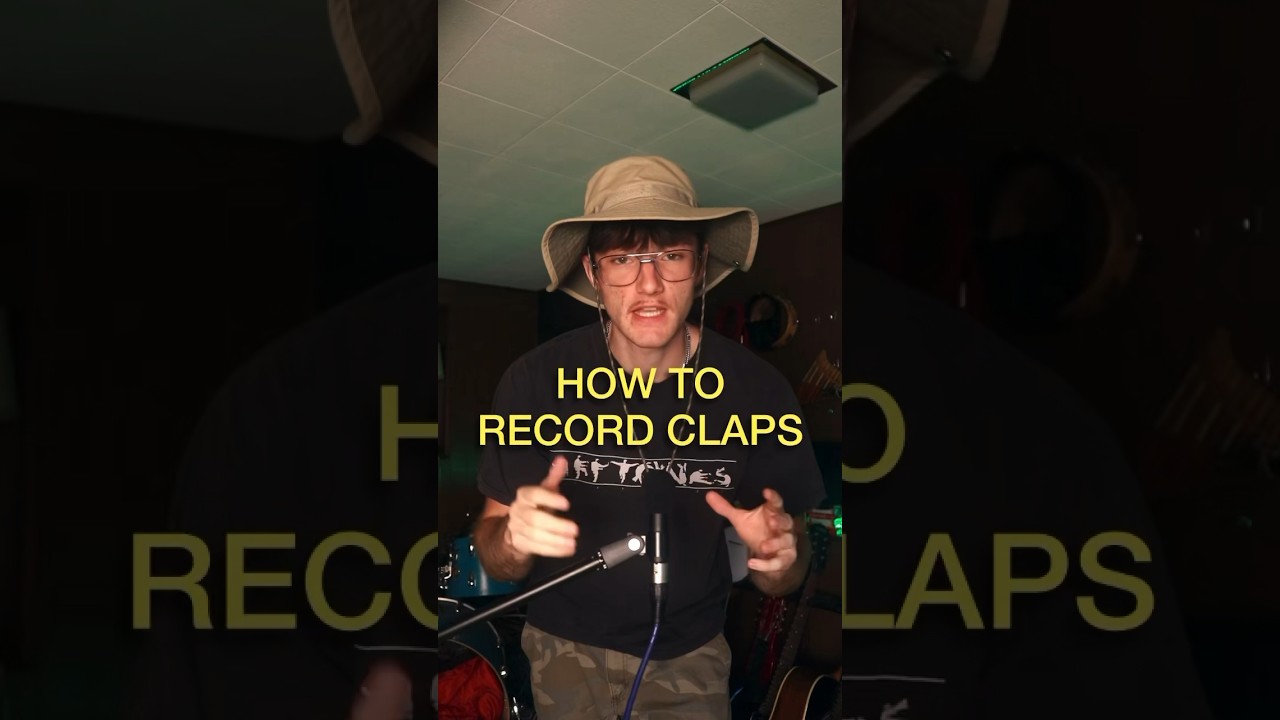 How to record claps by yourself #musician #producer #bedroomproducer #recordingtips #homestudio