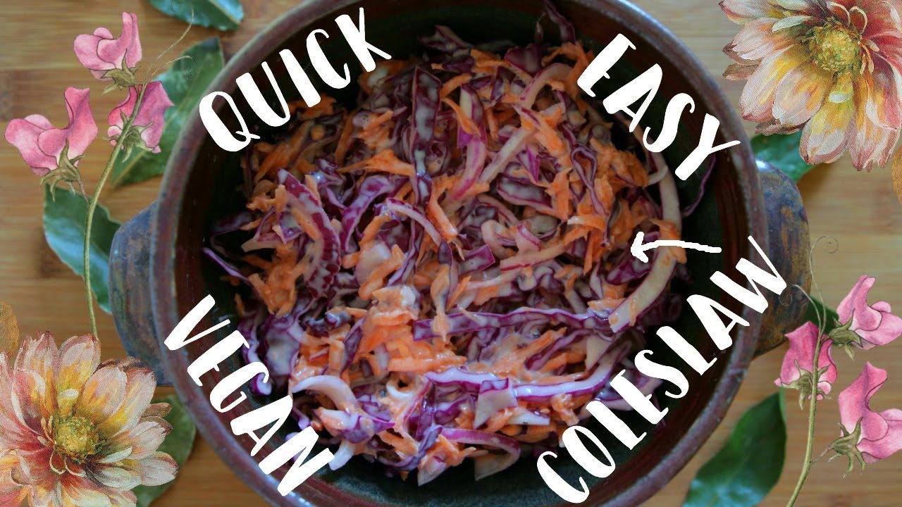Vegan Coleslaw Recipe // Quick & Easy