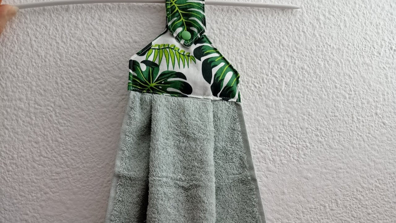 Comment faire un essuie-mains à suspendre , patron en fin de vidéo        ✂️🪡🧵