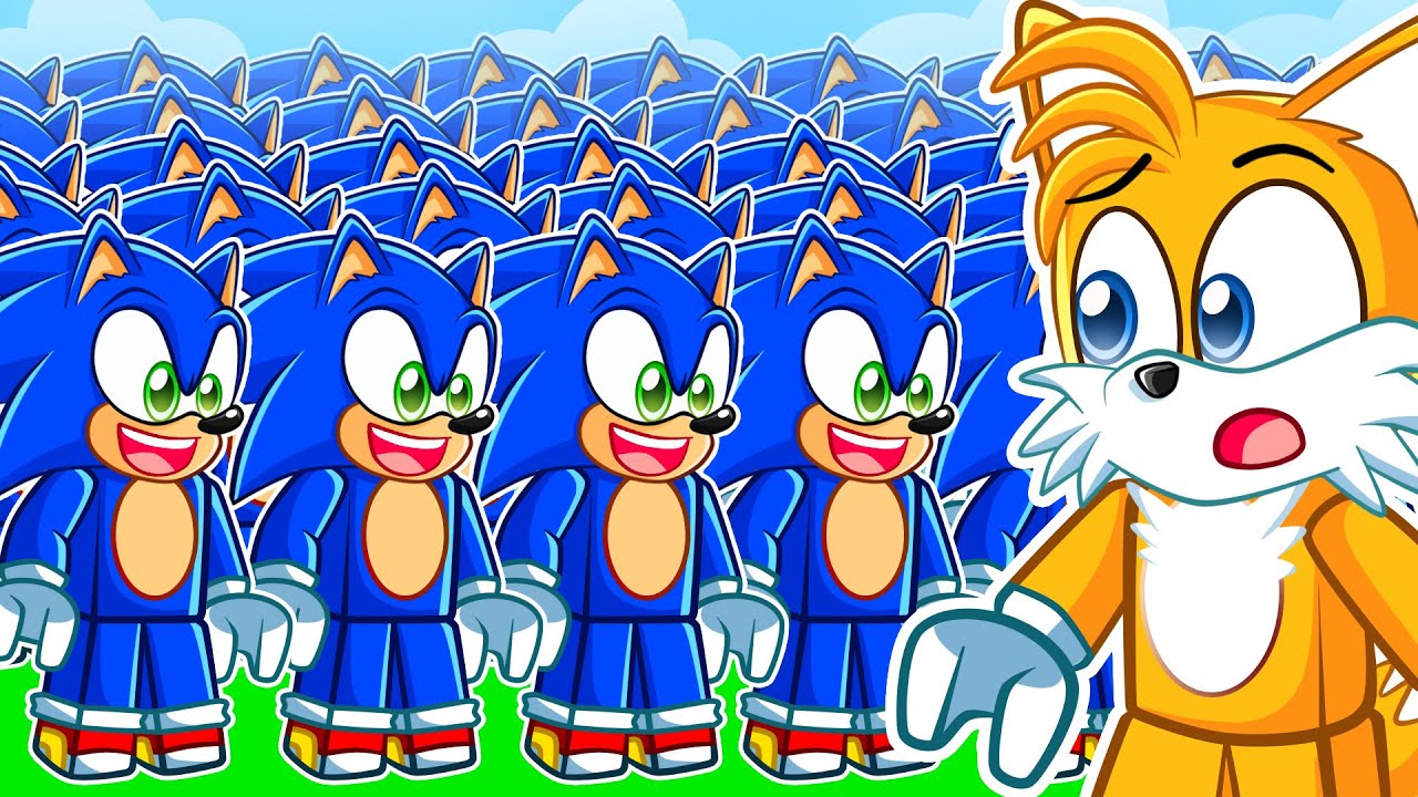 CLONES INFINITOS do SONIC no ROBLOX!