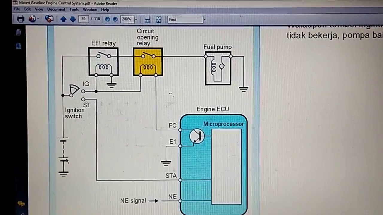 Wiring dan Cara Kerja Fuel Pump