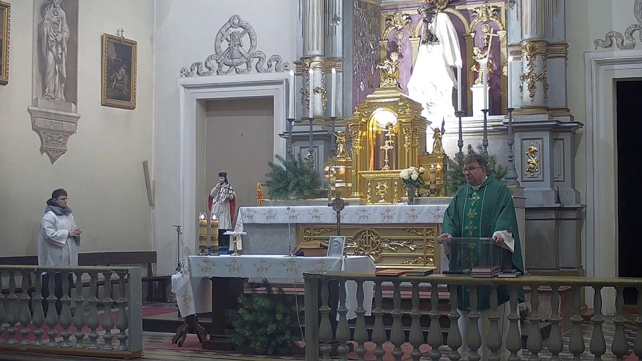 4.02.2026 Środa  Msza św. o 18.00 w Sanktuarium  Jezusa Frasobliwego w Rosi