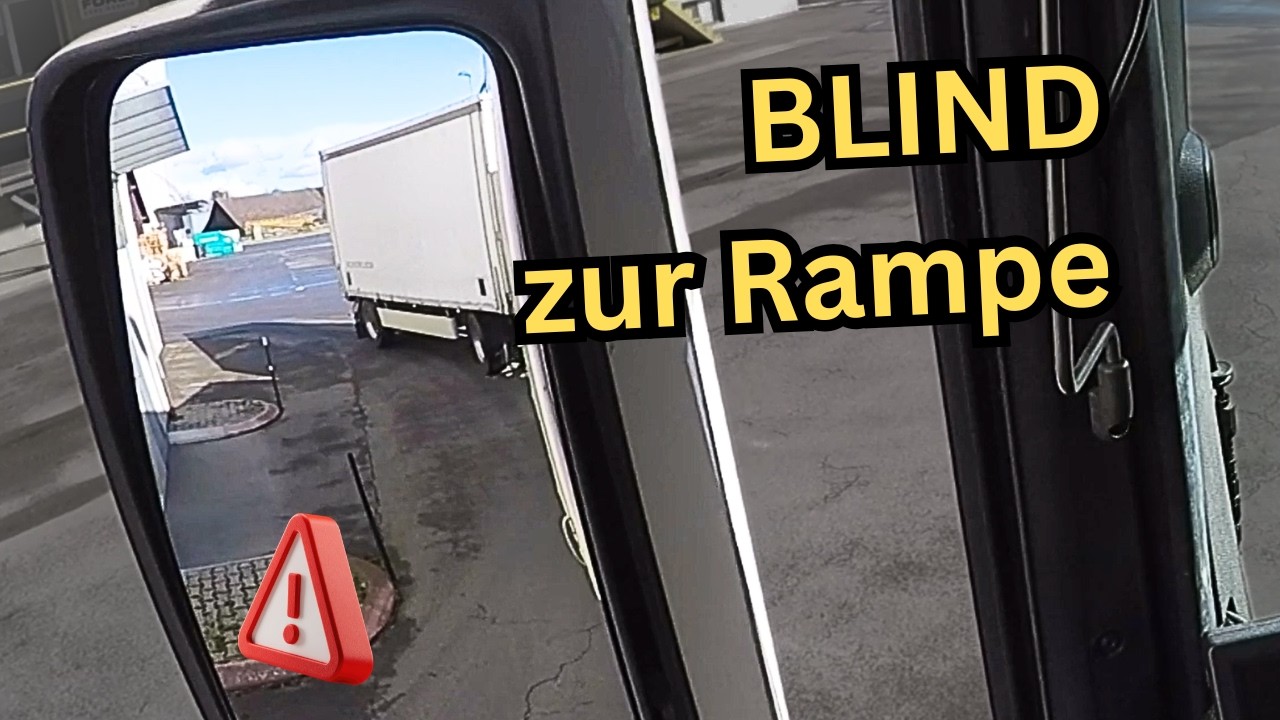 Ich sehe die Rampe NICHT – 40 Tonnen rückwärts andocken - Im Führerhaus