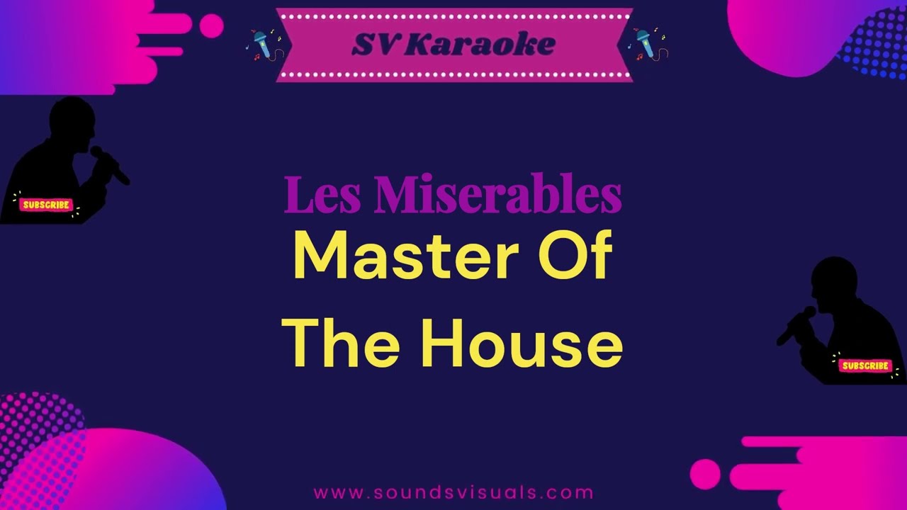 Les Miserables - Master Of The House - Karaoke
