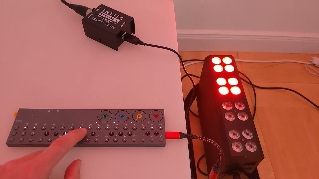 How to connect your dmx lights to the op-z