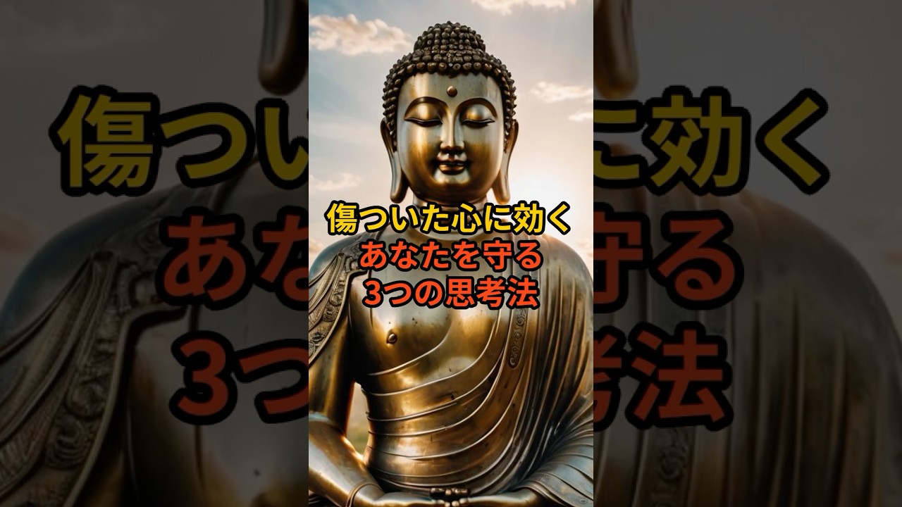 傷つきやすい心を守る、やさしい3つの考え方｜ブッダの教えでモヤモヤを手放す方法【ブッダの時間】#HSPあるある #ブッダの教え #前向きな言葉