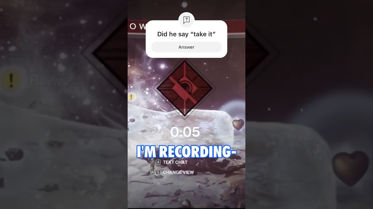 I don&rsquo;t think he said it clear enough #destiny2 #crotasend #memes