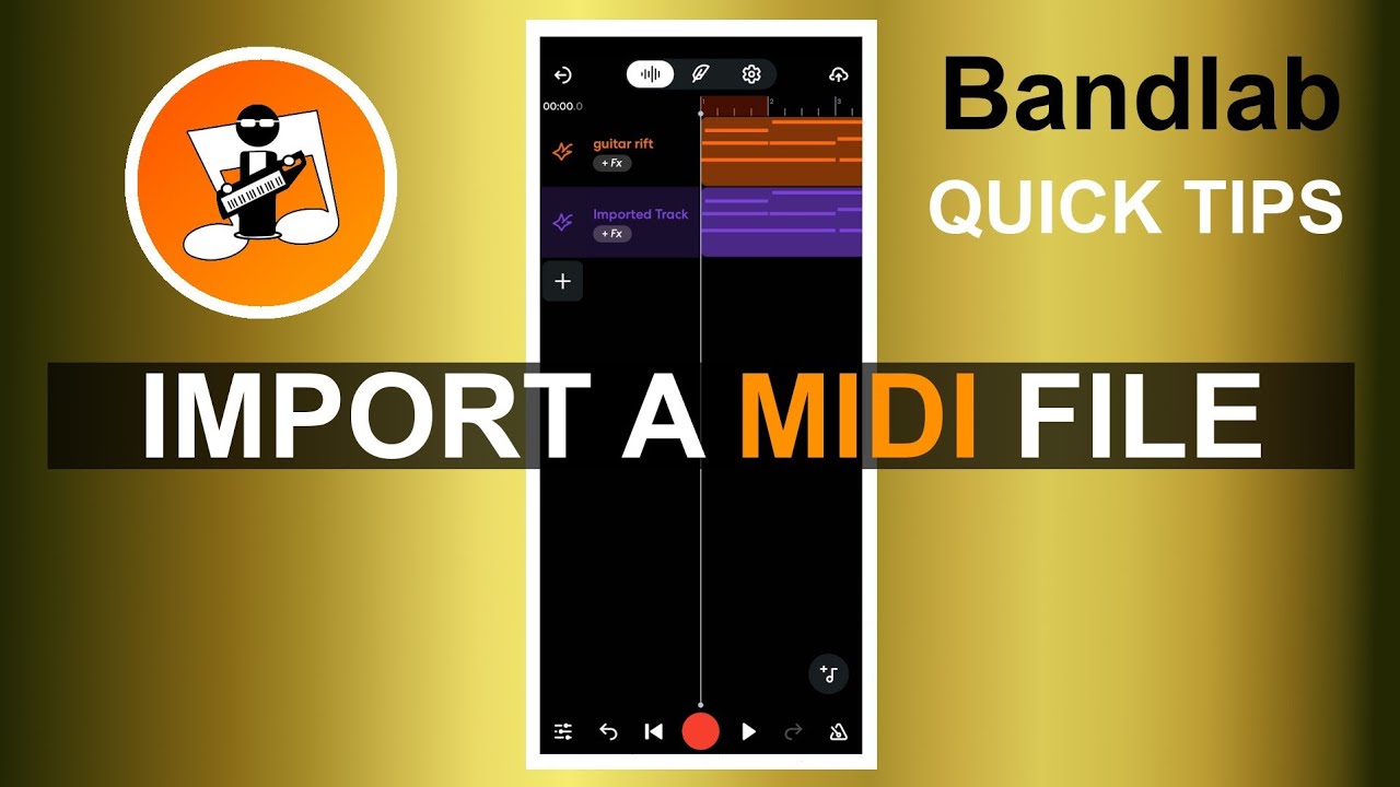 Как импортировать MIDI-файл в Bandlab