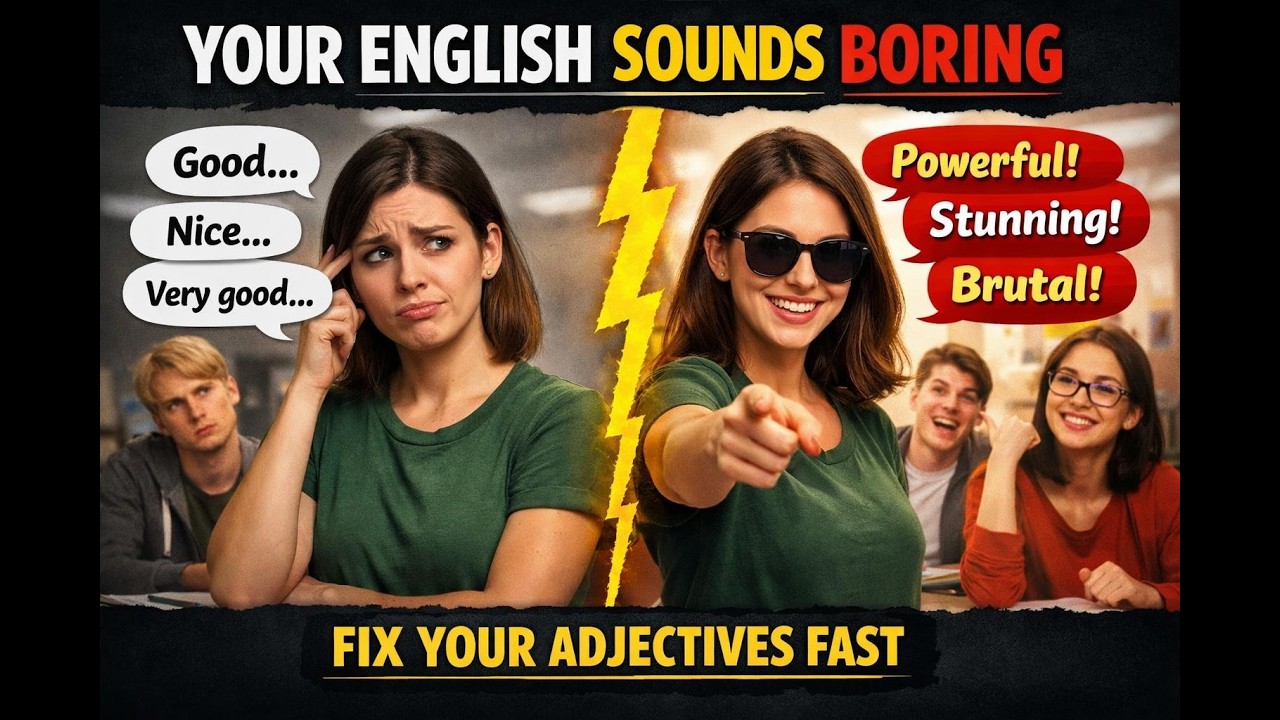 👉 Your English Sounds Boring (Fix Your Adjectives Fast)