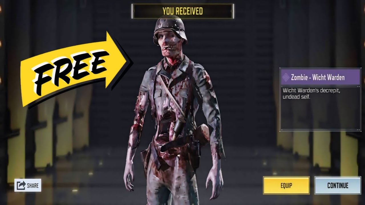 GET your ZOMBIE - WICHT WARDEN for FREE in Evil Science Crate