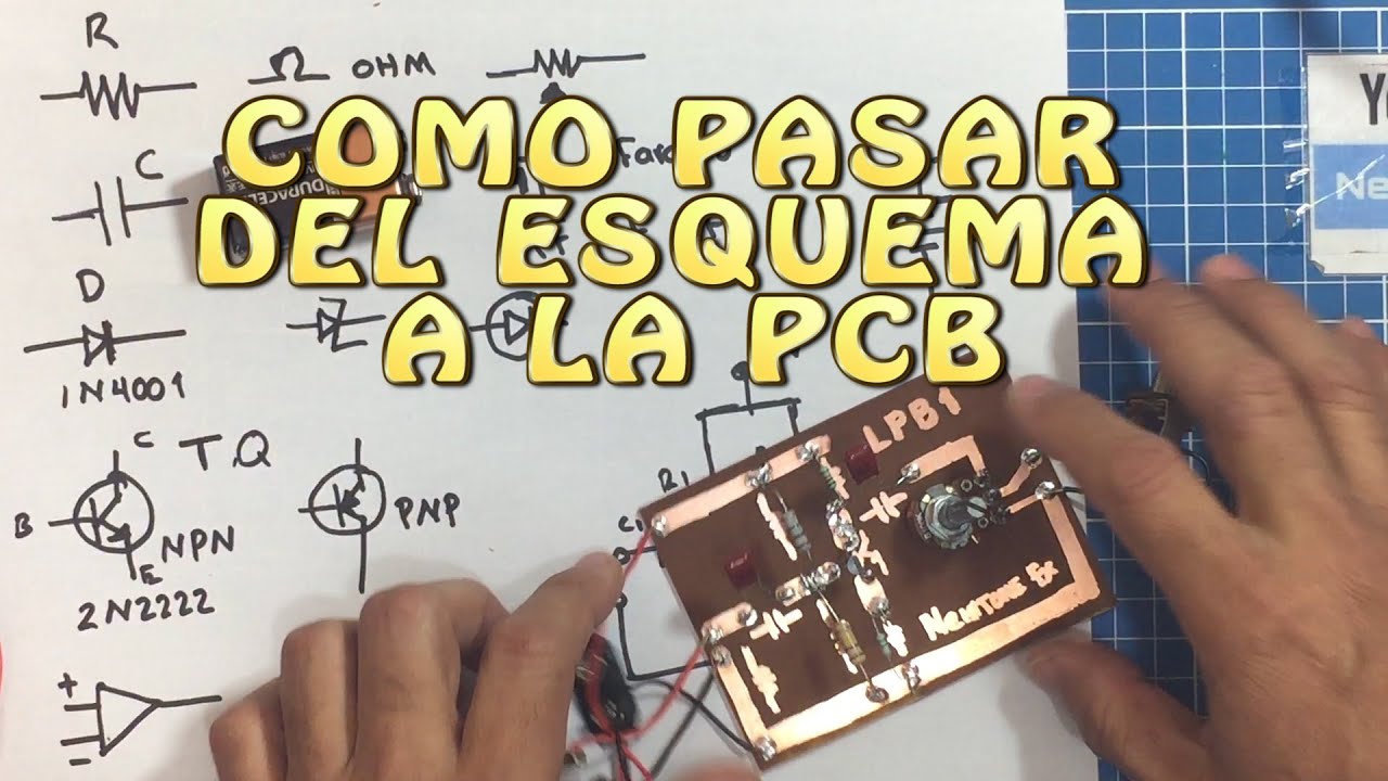 Como pasar del esquema a la PCB ( Pedales DIY )