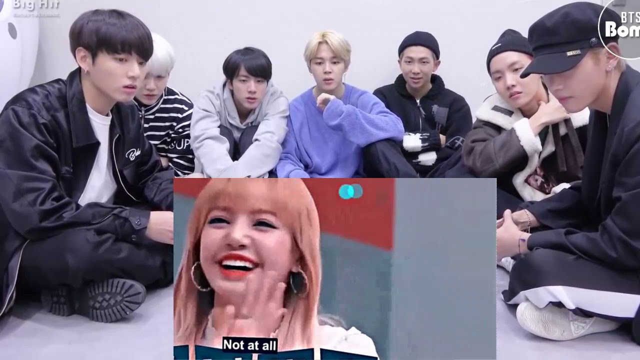 BTS REACTION | LISA Smile beat heart 💘💘💘