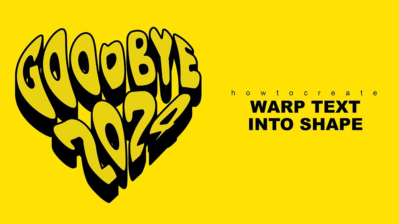 Adobe Illustrator Tutorial | How to Warp Text Into Shape for Beginner