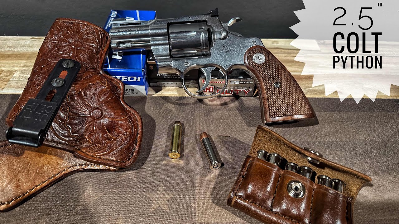 Colt Python | 2.5&rdquo; revolver Review | Ammo Suggestions | Cowboy Carry #coltpython #pewpewlife #edc