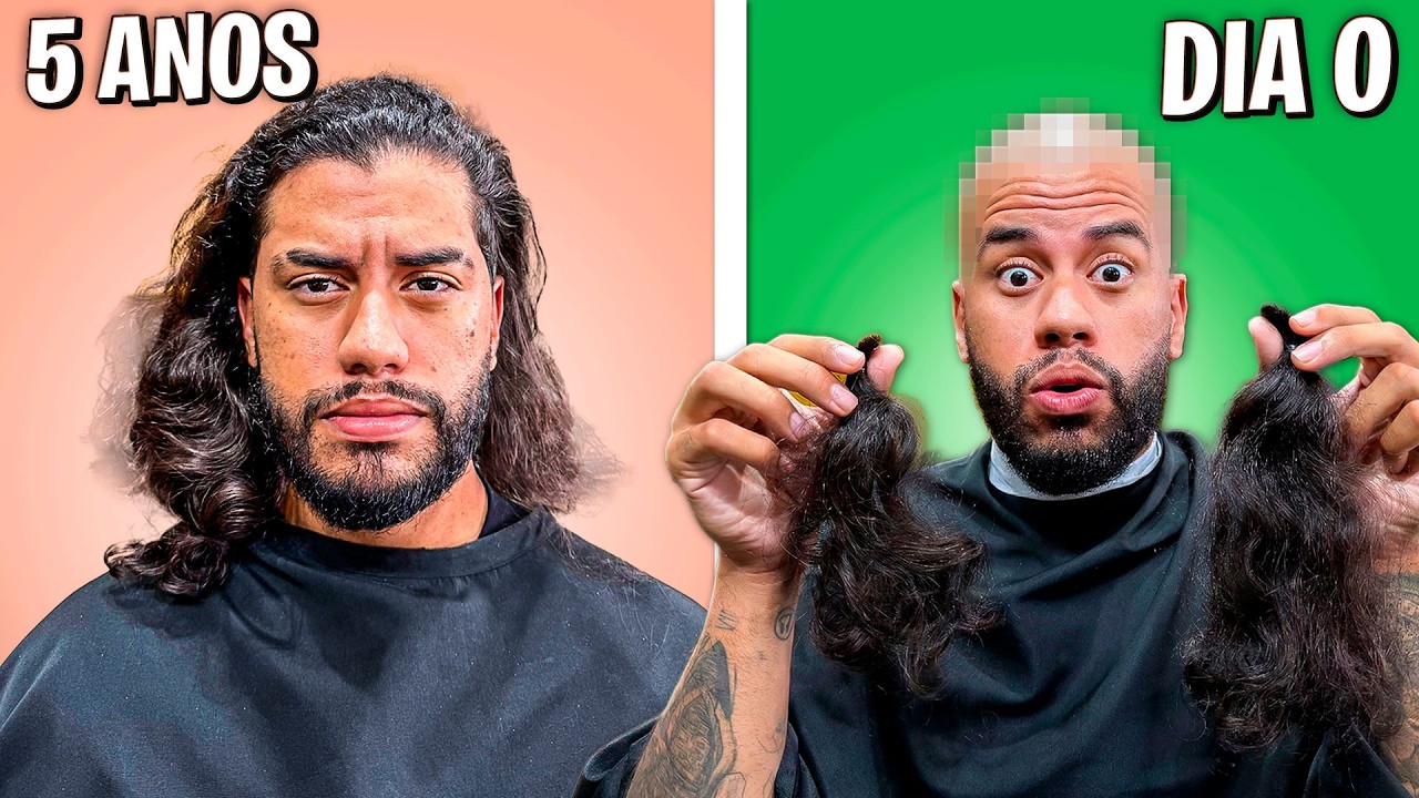CORTEI O CABELO DEPOIS DE 5 ANOS… OLHA COMO EU FIQUEI 😳✂️