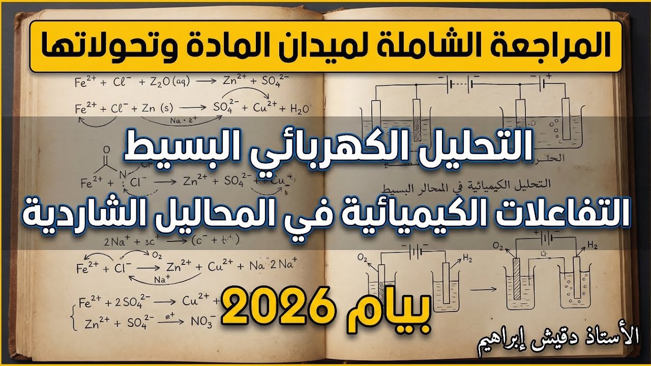 رابعة متوسط مراجعة شاملة لميدان المادة و تحولاتها بالتفصيل اليوم تخرج فاهم كيفاه تكتب المعدلات كلها.
