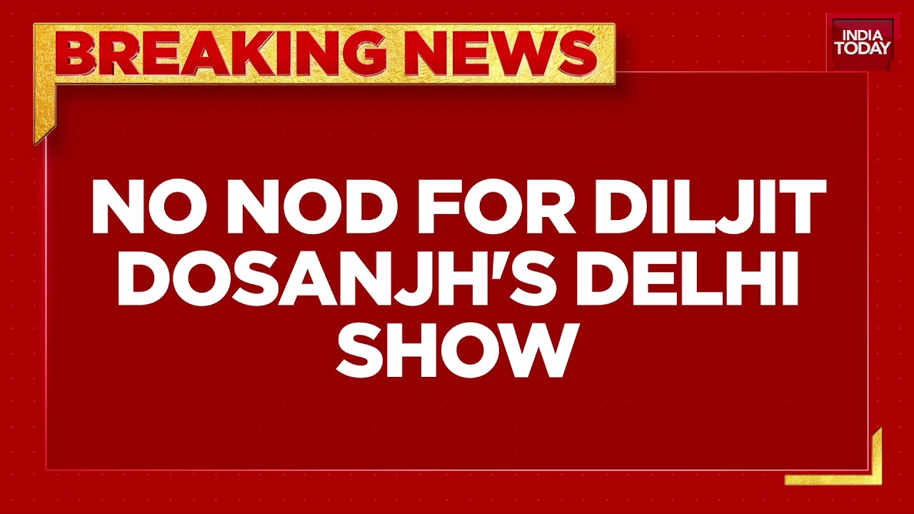 Breaking News: Diljit Dosanjh Delhi Concert Denied Permission Over Security Concerns & Festive Rush