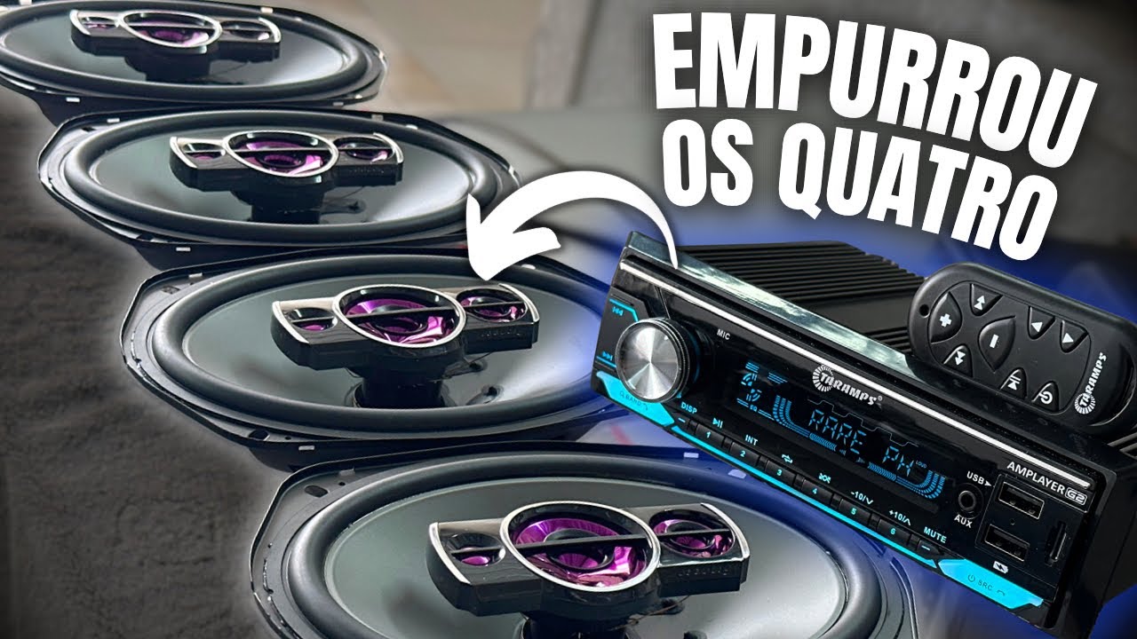 RÁDIO COM 400W? AMPLAYER G2 DA TARAMPS COLOCOU OS 6x9 PRA PULAR